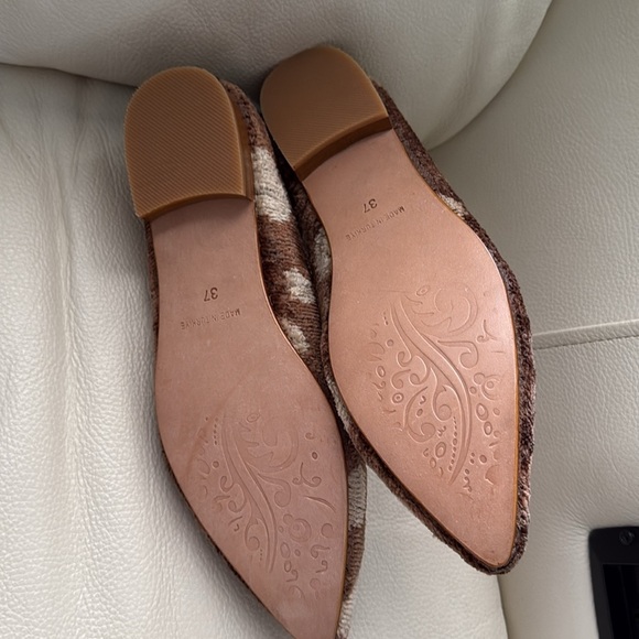 BALDIZ Brown Polka Dot Flats New! - Picture 7 of 9